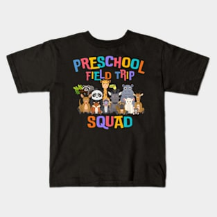 Pre-K Preschool Field Day Trip Squad 2024 Zoo Animal Kids T-Shirt